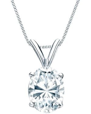 Sabrina Designs Lab Grown Diamonds 14K 4.00 Ct. Tw. Lab-Grown Diamond Solitaire Pendant - White