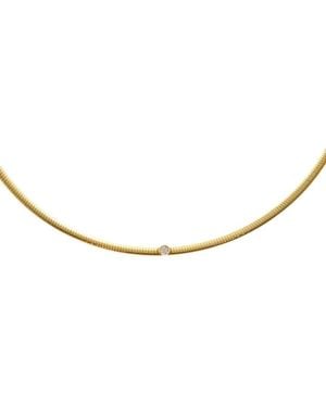 Meshmerise 18K Over 0.05 Ct. Tw. Lab-Grown Diamond Necklace - Metallic