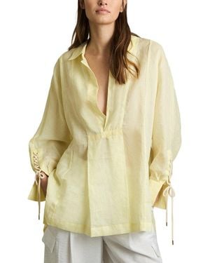 Reiss Talia Lemon Kaftan - Natural
