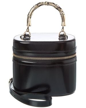 Gucci Mini Leather Vanity Bag - Black