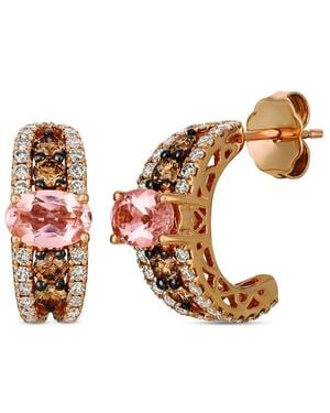 Le Vian Nude Palette 14K Rose 1.52 Ct. Tw. Diamond & Morganite Drop Earrings - Pink
