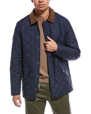 Brooks Brothers Diamond Quilted Jacket - Blue