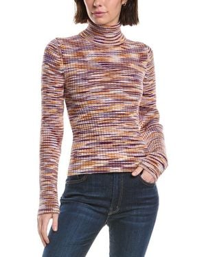 Mother The Street Collar Wool & Alpaca-Blend Jumper - Red