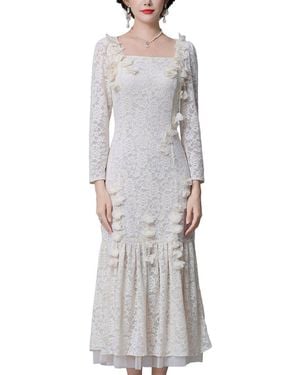 La Imperatrice Midi Dress - Gray