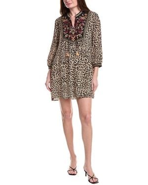 Johnny Was Petite Deidre Silk Dress - Multicolour