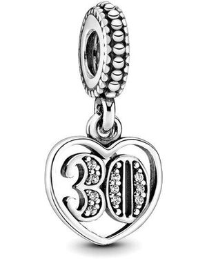 PANDORA Moments Cz Charm - White
