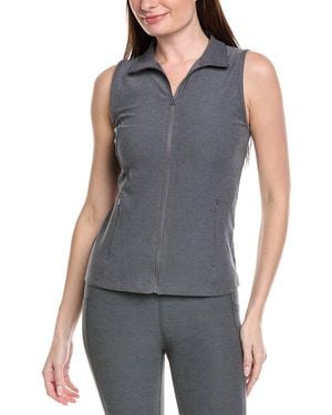 Beyond Yoga Venice Zip-Front Vest - Blue