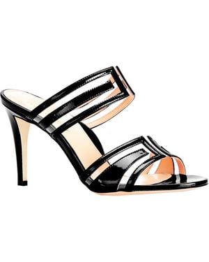 Marion Parke Larkin Patent Mule - Black