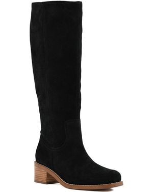 Seychelles Tall Suede Boot - Black
