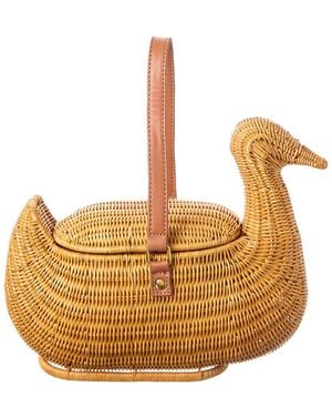 Serpui Josh Duck Mini Basket Bag - Natural