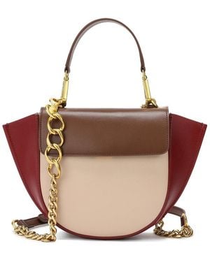 Tiffany & Fred Paris Full-Grain Leather Top-Handle Crossbody - Brown