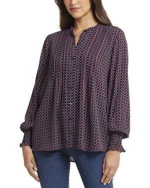 NYDJ Peasant Blouse - Purple