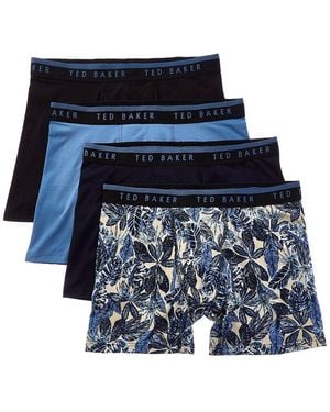 Ted Baker 4Pk Boxer Brief - Blue