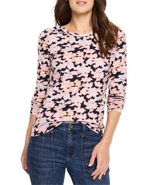 NIC+ZOE Glow Up Crew Neck T-Shirt - Red