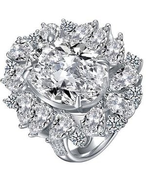 Rachel Glauber Cz Statement Ring - White