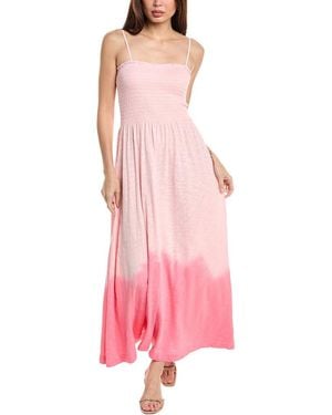 ATM Smocked Maxi Dress - Pink