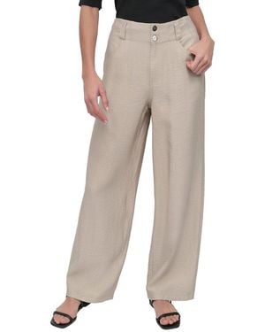 DKNY Crinkle Dressing Trouser - Natural