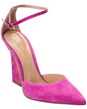 Gianvito Rossi 105 Suede Pump - Pink