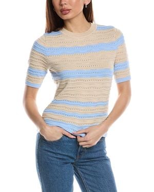 Nanette Lepore Pointelle Top - Blue
