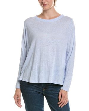Eileen Fisher Petite Linen Top - Blue