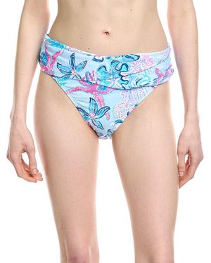 Lilly Pulitzer Lagoon Sarong Hipster Bottom - Blue