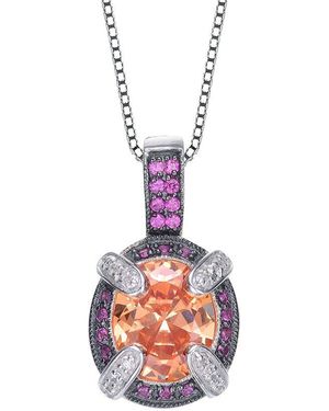 Genevive Jewelry Cz Pendant - White