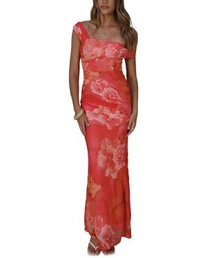 DELI S Printed Maxi Dress - Red