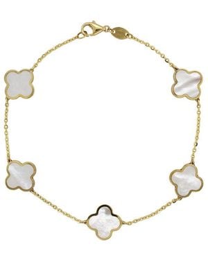 Italian Gold 14k Chain Bracelet - Metallic