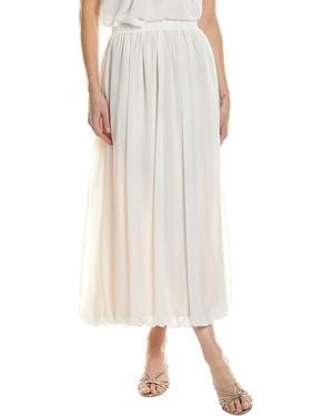 Bardot Corina Chiffon Midi Skirt - Natural