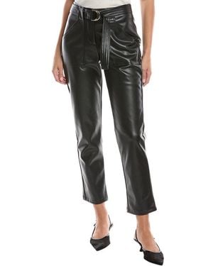 Tahari The Clea Vegan Leather Pant - Black