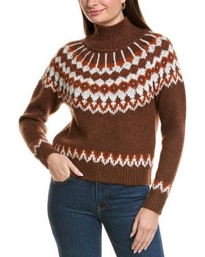 Joseph A Knit Turtleneck Sweater - Red