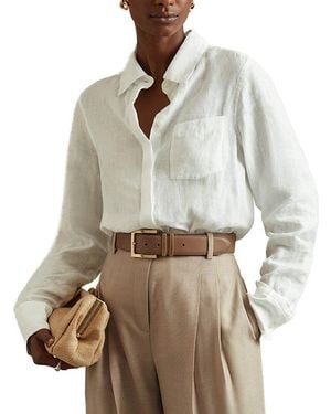 Reiss Sadie Formal Trouser - Natural