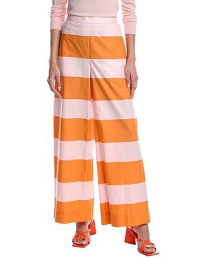 Marimekko Taittua Galleria Wide Leg Pant - Orange