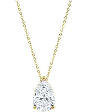 Lab Grown Diamonds 14K 1.00 Ct. Tw. Lab-Grown Diamond Necklace - Metallic