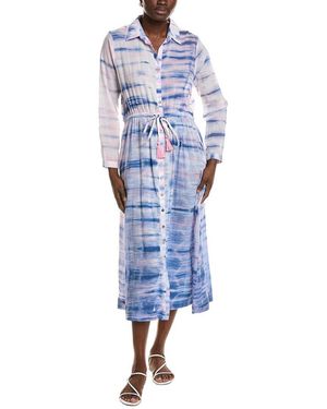 MER ST BARTH Anais Shirtdress - Blue