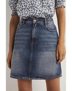 Boden Denim Mini Skirt - Blue