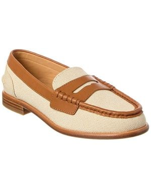 Rag & Bone Carter Canvas & Leather Loafer - Brown