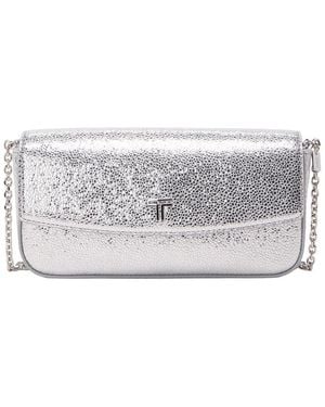 Tumi Belden Leather Wallet On Chain - Gray