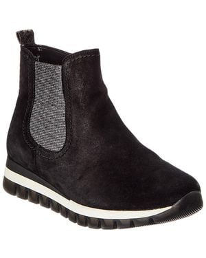Gabor Suede Chelsea Boot - Black