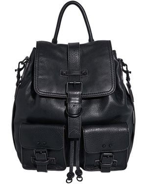 Aimee Kestenberg Saddle-Up Leather Backpack - Black