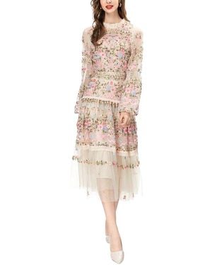 LIONELLO SALVI Midi Dress - Natural