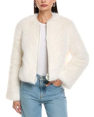 Apparis Uma Cropped Coat - White