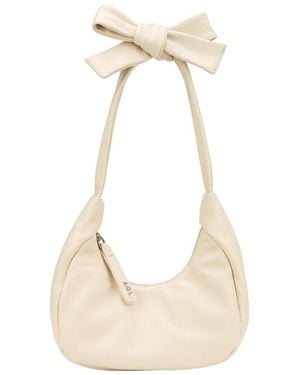 Agl Attilio Giusti Leombruni Ribbon Leather Shoulder Bag - Natural
