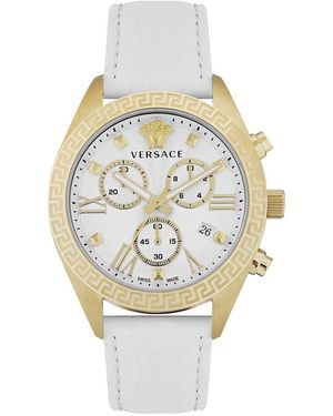 Versace Greca Chrono Watch - Metallic