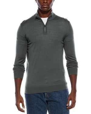 Reiss Funnel Neck Zip - Grey