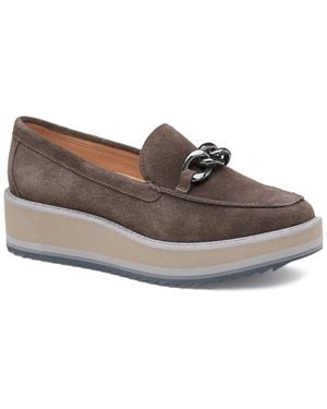 Johnston & Murphy Gracelyn Leather Loafer - Grey