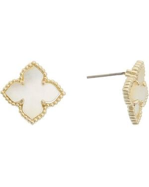 Juvell 18K Plated Pearl Earrings - White