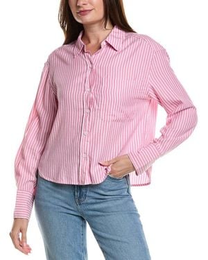 LOLA RIVER Stripe Shirt - Red