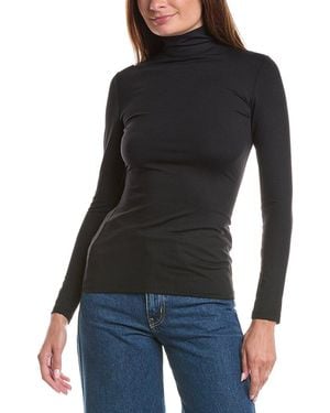 Susana Monaco Mock Neck Top - Black