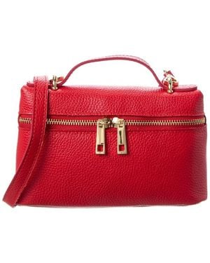 Persaman New York Livia Leather Crossbody - Red